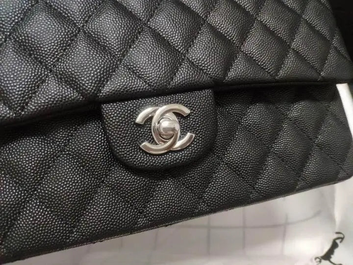 Chanel Crossbody Bag – Medium Caviar Double Flap Metroutfits
