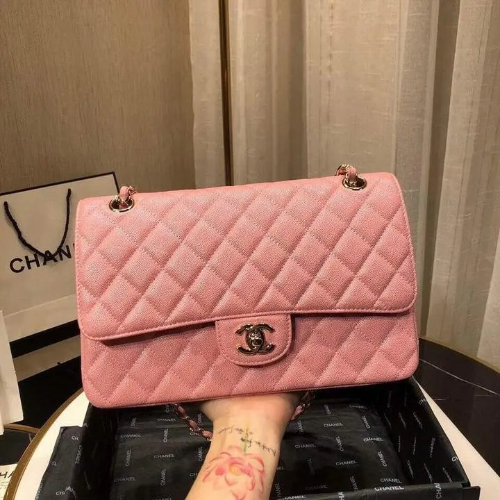 Chanel Caviar Quilted Medium Double Flap Handbag New With Tag Metroutfits
