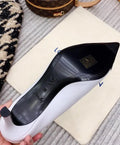 Louis Vuitton Heartbreaker White Black Pumps New with Tag and Box Metroutfits