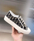 Dior Walk'N'Dior Oblique Navy Canvas Sneakers Metroutfits