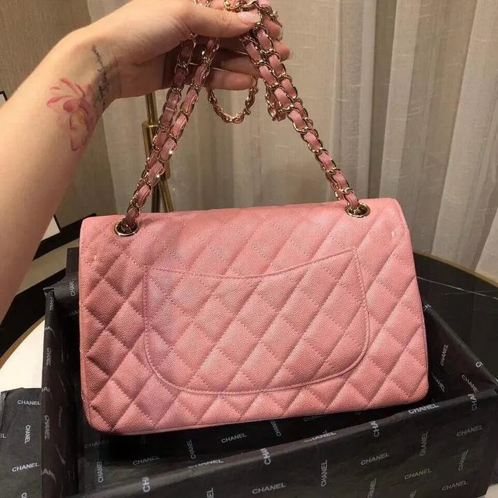 Chanel Caviar Quilted Medium Double Flap Handbag New With Tag Metroutfits