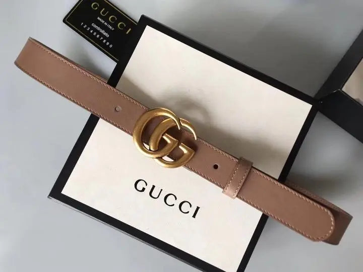 Gucci Leather Belt with GG Buckle – New with Tag, Genuine Leather Metroutfits