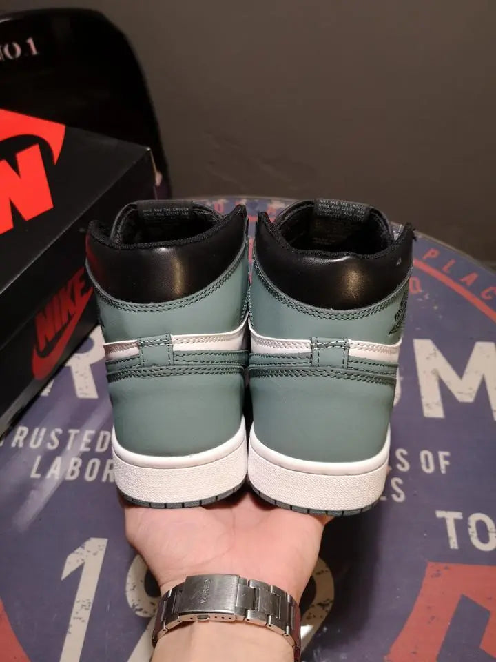 Nike Air Jordan 1 Retro High Clay Black Green Sneakers Metroutfits