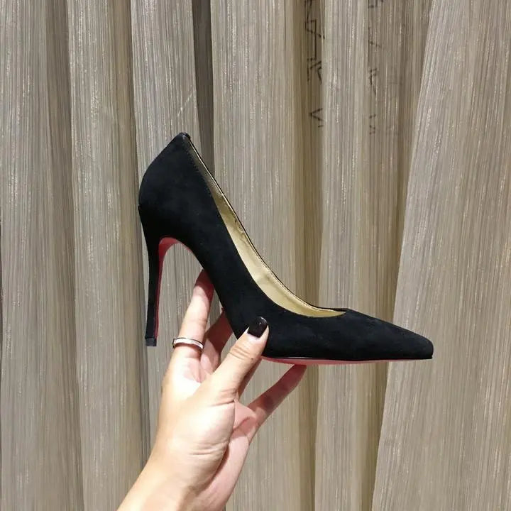 Christian Louboutin Women's Black Iriza Shiny Nappa Leather Pumps Heel Metroutfits