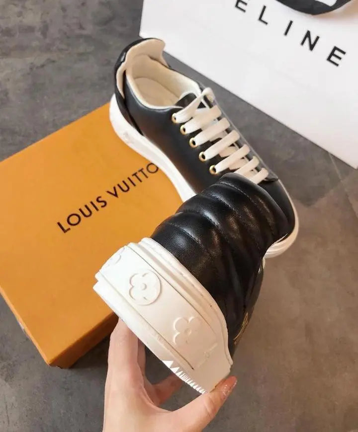 Louis Vuitton Black Sneakers – New with Tag and Box Metroutfits