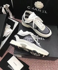 Chanel CC Low Top Trainer Black Ivory Sneaker – New with Tag & Box Metroutfits