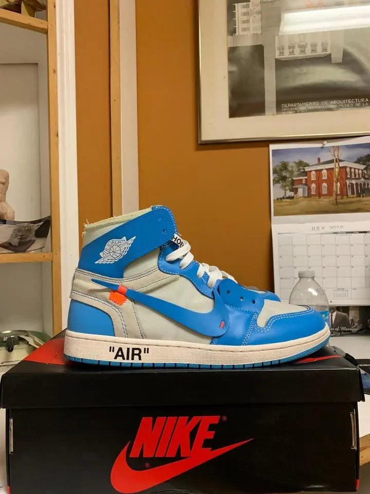 Nike Air Jordan 1 Retro High UNC White Blue Sneakers Metroutfits