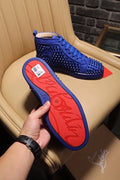 Christian Louboutin Blue Sneakers – New with Tag and Original Box Metroutfits