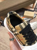 Burberry Arthur Vintage Check Beige Black Sneakers Metroutfits