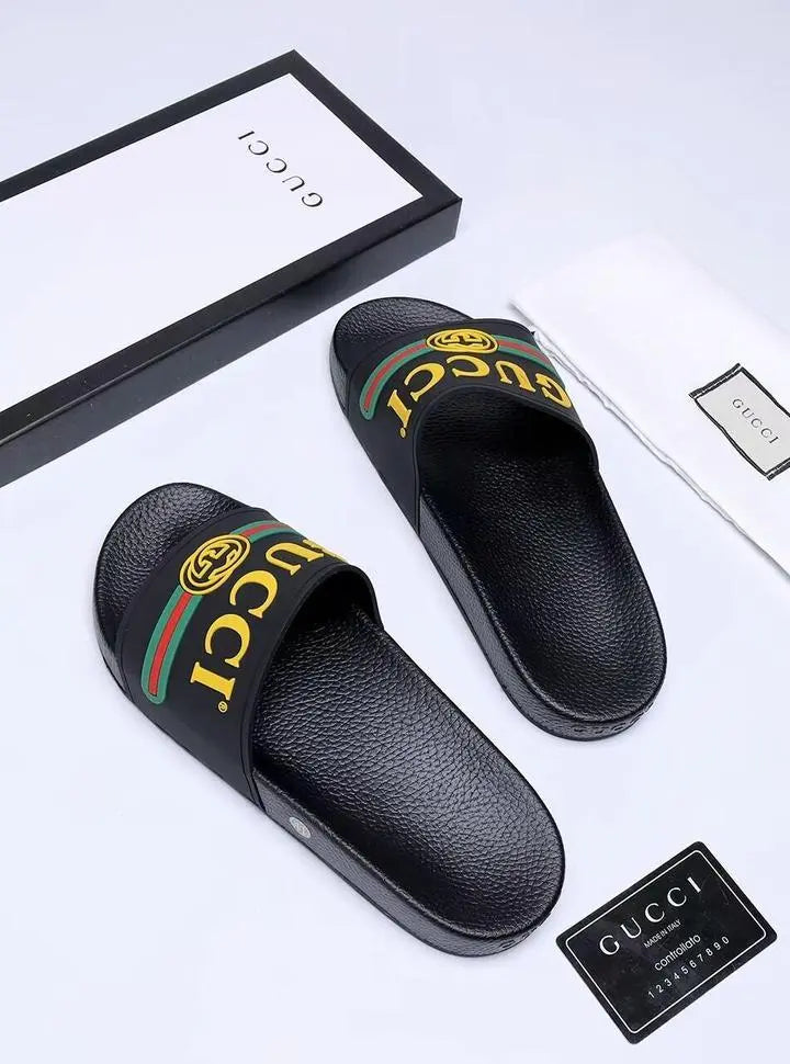 Gucci Men’s Black Slides – Luxury Comfort Metroutfits
