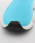 Balenciaga Speed Trainer Triple Blue Sock Knit Sneakers New with Tag & Box Metroutfits