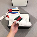 Gucci Ace High Top White Blue Red Sneakers – New with Tag and Box Metroutfits