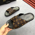 Louis Vuitton Men’s Black Brown Slides – New with Tag & Box Metroutfits