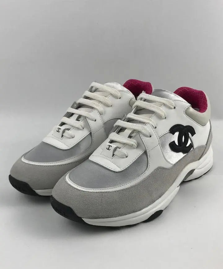 Chanel Women's Sneaker White Ash Metroutfits
