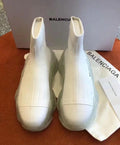 Balenciaga Triple S Air Knit Mid Sock White  Sneaker Metroutfits