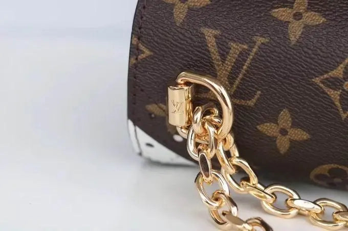 Louis Vuitton Monogram Twist MM Satin Calfskin Shoulder Bag Metroutfits