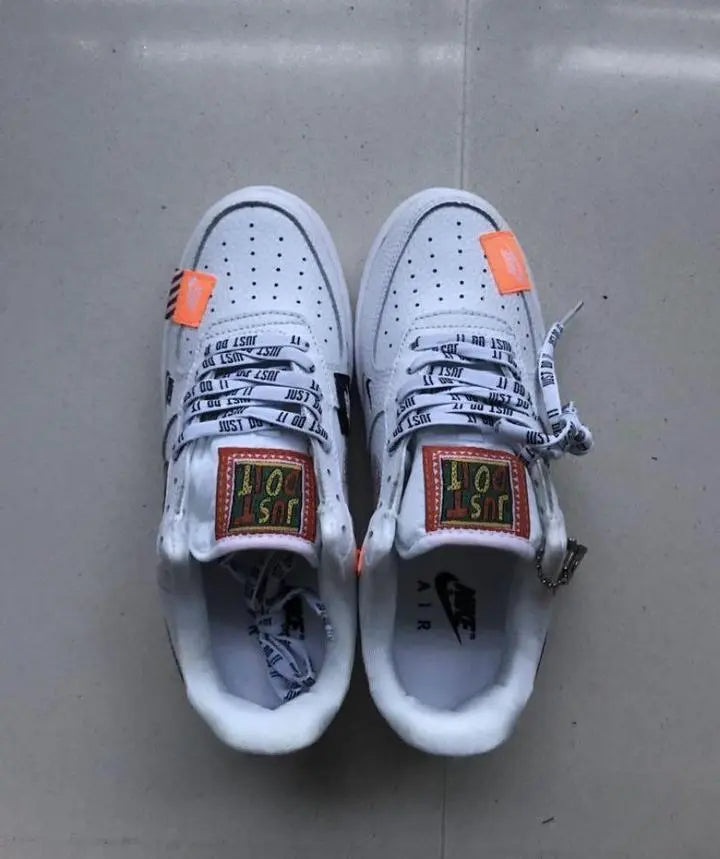 Nike Air Force 1 '07 PRM Just Do It White – New with Tag and Box Metroutfits