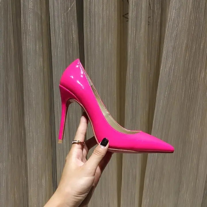 Christian Louboutin Women's Pink Iriza Shiny Nappa Leather Pumps Metroutfits