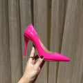 Christian Louboutin Women's Pink Iriza Shiny Nappa Leather Pumps Metroutfits
