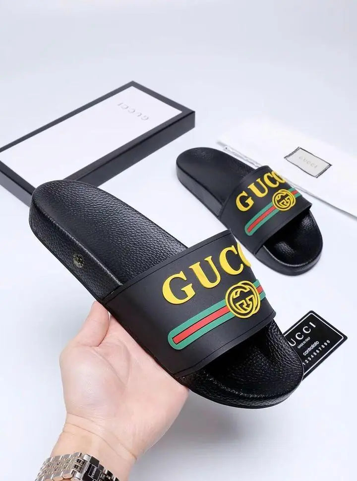 Gucci Men’s Black Slides – Luxury Comfort Metroutfits