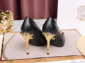 Versace Women's Black Golden Medusa Décolleté Pumps Metroutfits