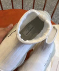 Balenciaga Triple S Air Knit Mid Sock White  Sneaker Metroutfits