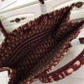 Christian Dior Book Tote Burgundy 41 cm Metroutfits
