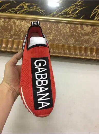 Dolce & Gabbana Red Sneakers – New with Tag and Original Box Metroutfits