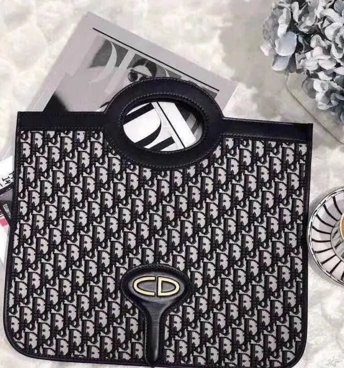 Christian Dior Clutch Bag – Oblique Canvas Foldover Metroutfits