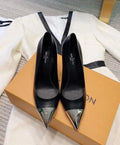 Louis Vuitton Urban Twist Black Pumps New with Tag and Box Metroutfits