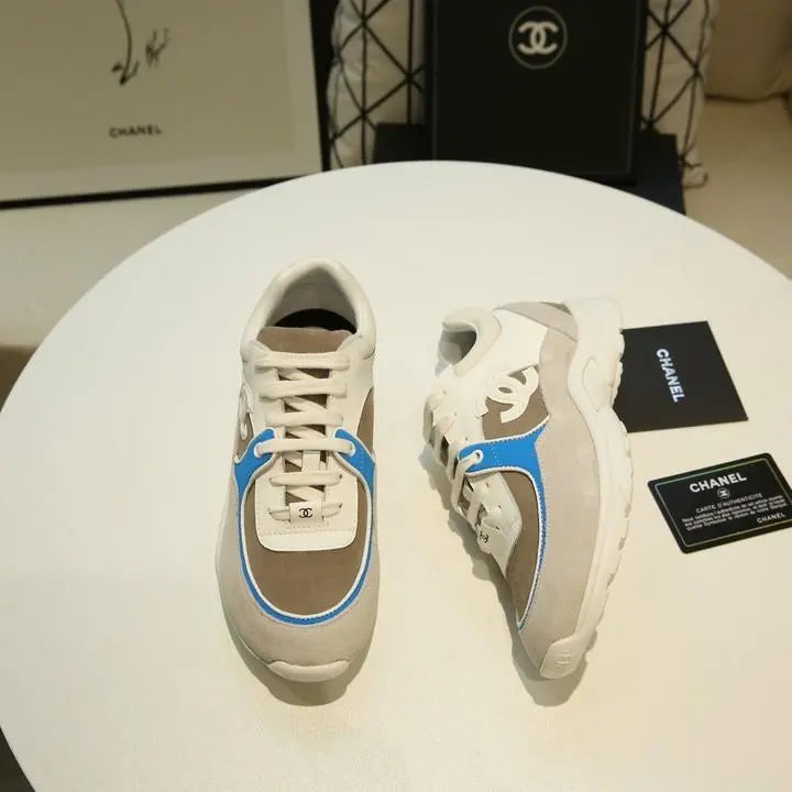 Chanel Sneaker White Ash Blue – New with Tag & Box Metroutfits