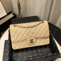 Chanel Handbag – Medium Double Flap Quilted Caviar Metroutfits