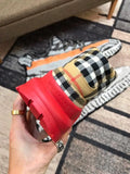 Burberry Red Sneakers – New with Tag and Original Box Metroutfits