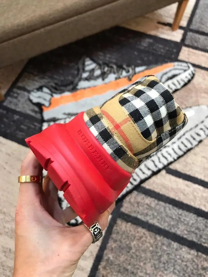 Burberry Red Sneakers – New with Tag and Original Box Metroutfits