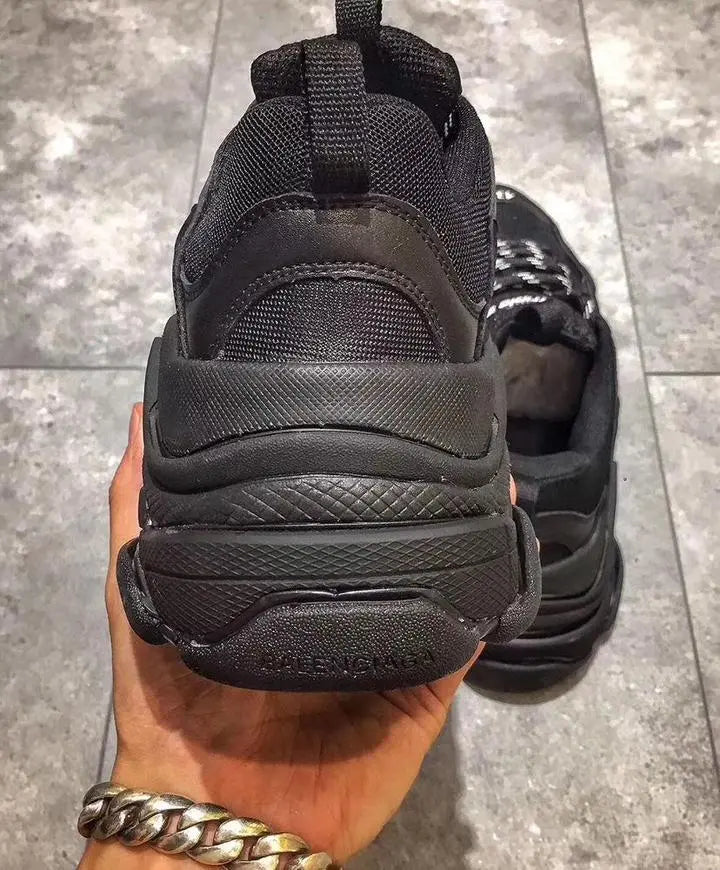 Balenciaga Triple S Black Sneakers – New with Tag and Original Box Metroutfits