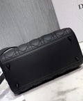 Christian Dior Mini Chalk Lady Dior Wavy Shiny Crinkled Agneau Bag Metroutfits