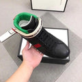 Gucci Ace High Top Black Red Green Sneakers Metroutfits