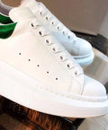 Alexander McQueen White Green Oversize Iconic Sneakers Metroutfits