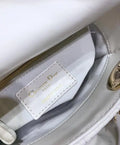 Christian Dior Mini Chalk Lady Dior Wavy Shiny Crinkled Agneau Bag New Metroutfits
