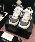 Chanel CC Low Top Trainer Black Ivory Sneaker – New with Tag & Box Metroutfits
