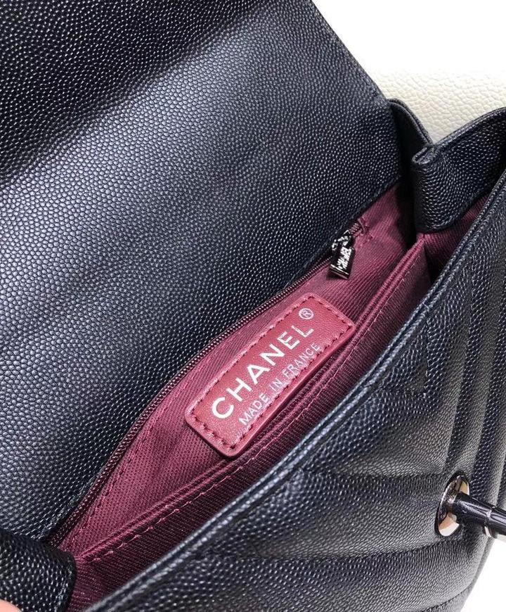 Chanel Handbag – Black Top Handle Flap Bag Metroutfits