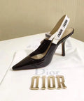 Christian Dior Women's Black J’adior Nude Slingback High Heels Metroutfits