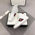 Gucci High-End Embroidered Ace Bee Star White Sneakers Metroutfits