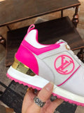 Louis Vuitton Pink White Sneakers Metroutfits