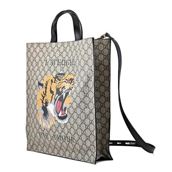 Gucci Tiger Supreme GG Tote Bag – New with Tag, Designer Shopping Bag Metroutfits