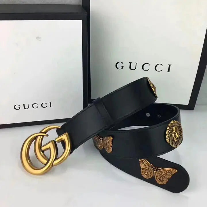 Gucci Women’s Leather Belt Animal Studs Metroutfits