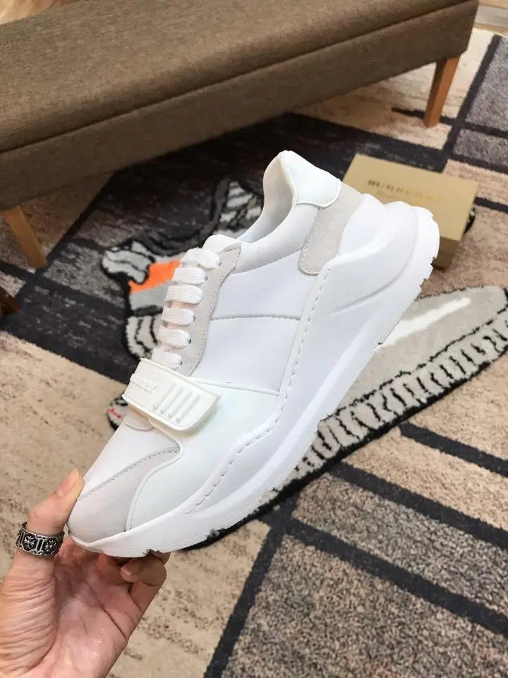 Burberry White Sneakers – New with Tag and Original Box Metroutfits