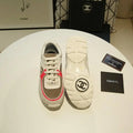 Chanel Sneaker White Ash Red –  New with Tag & Box Metroutfits