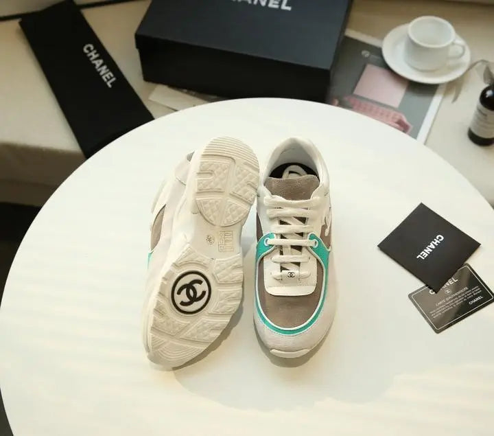 Chanel Sneaker White Ash Sneaker  – New with Tag & Box Metroutfits