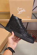 Christian Louboutin Black Vieira Spikes Sneakers Metroutfits